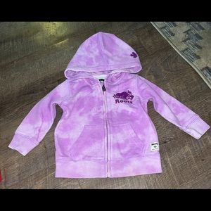 Infant girls ROOTS zip hoodie